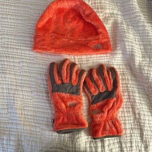 North Face hats and gloves